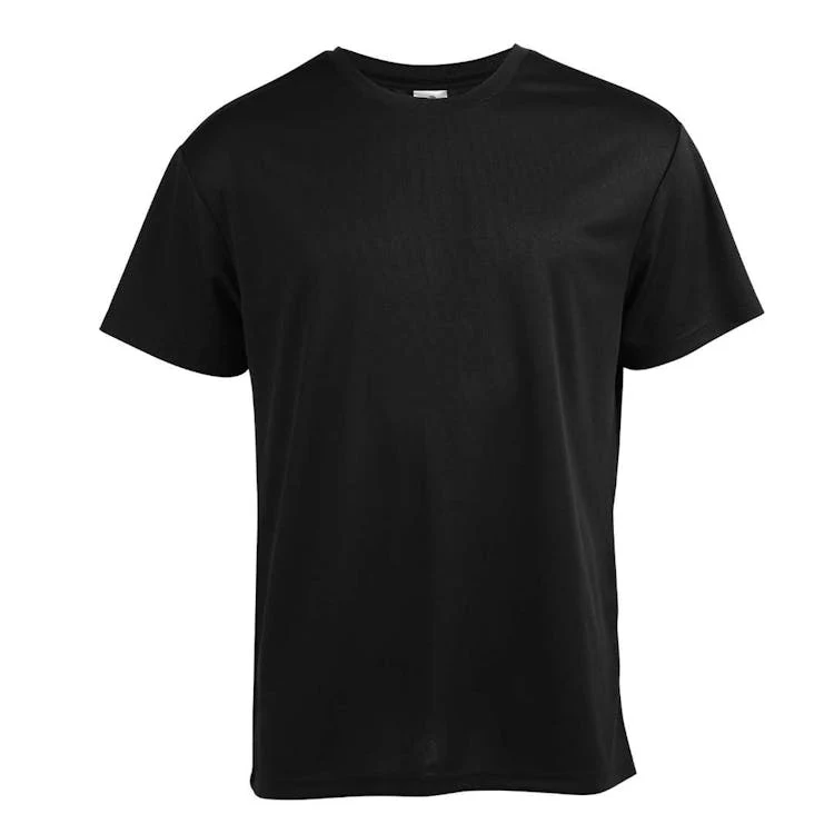 Micro Mesh Active Short Sleeve T-Shirts - Black Medium 1