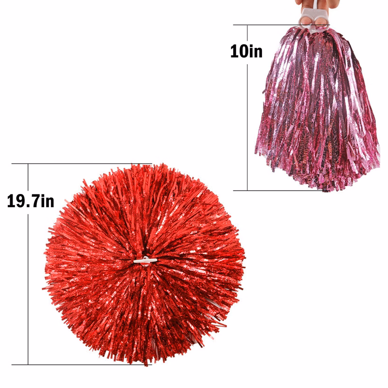 Shiny Pom-Pom with Comfortable Ring Handle