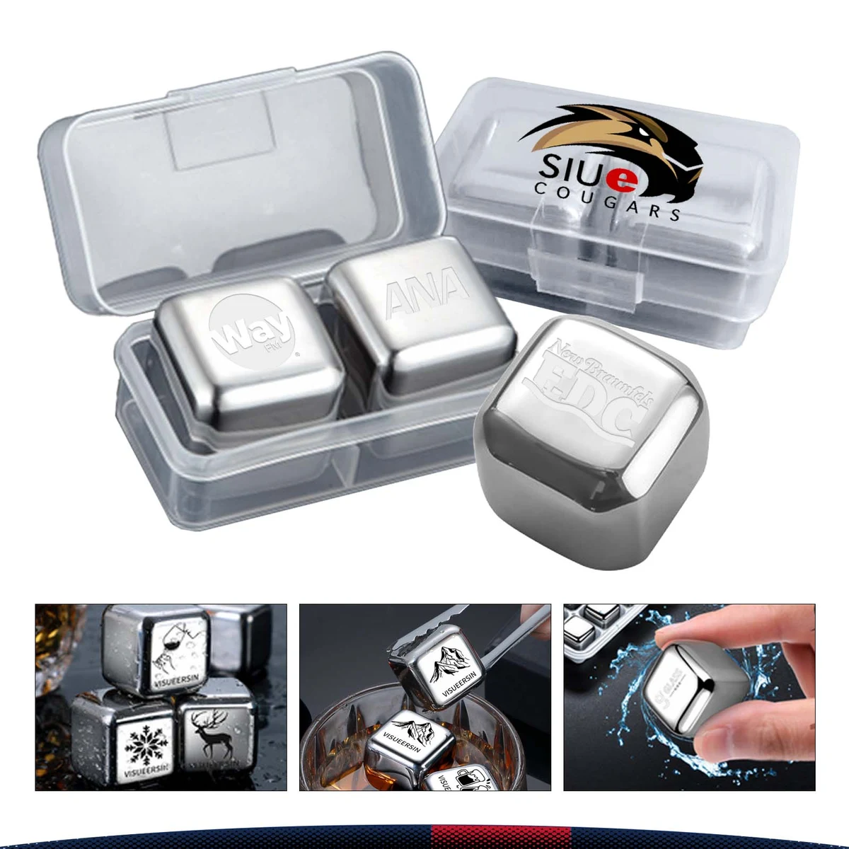 Aise Stainless Steel Ice Cubes 1