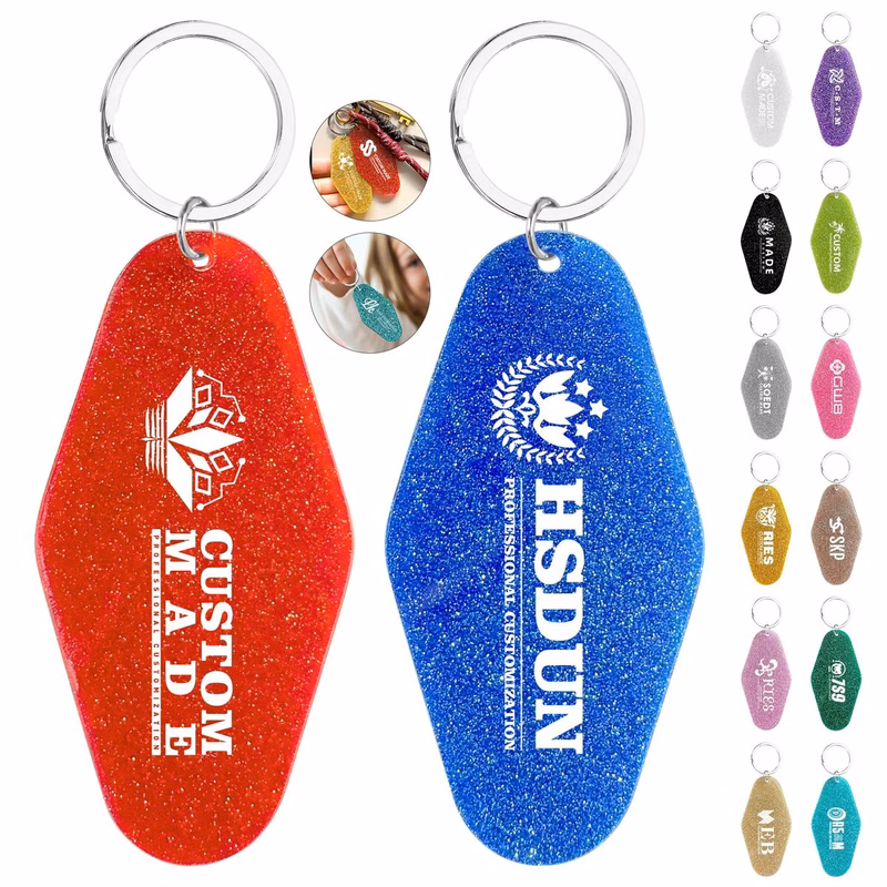 Acrylic Motel Keychain