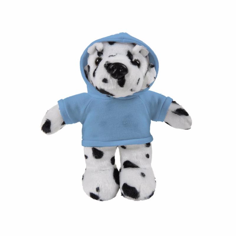 soft plush Dalmatian with hoodie