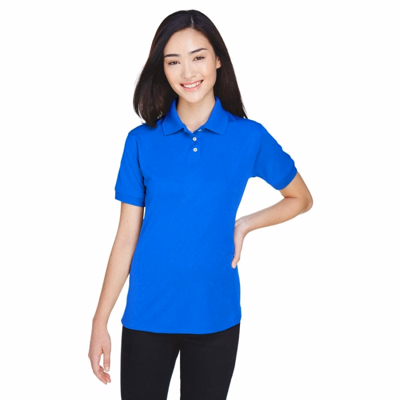 UltraClub Ladies' Platinum Performance Piqué Polo With TempControl Technology