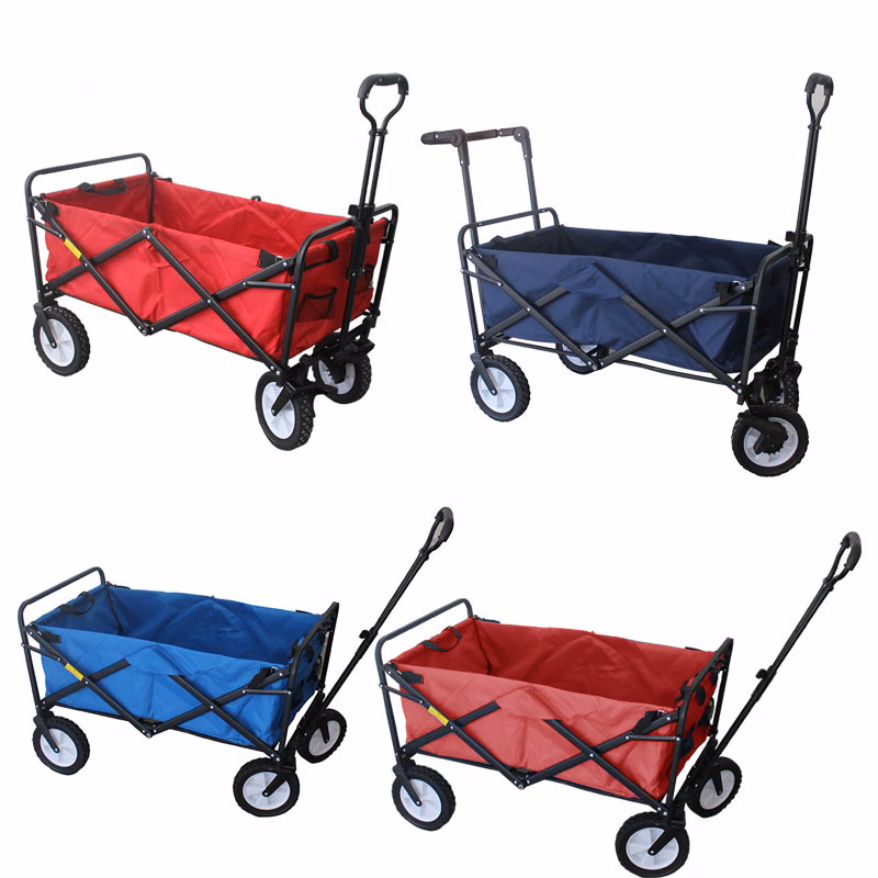 Collapsible Utility Wagon With Beach Wheel
