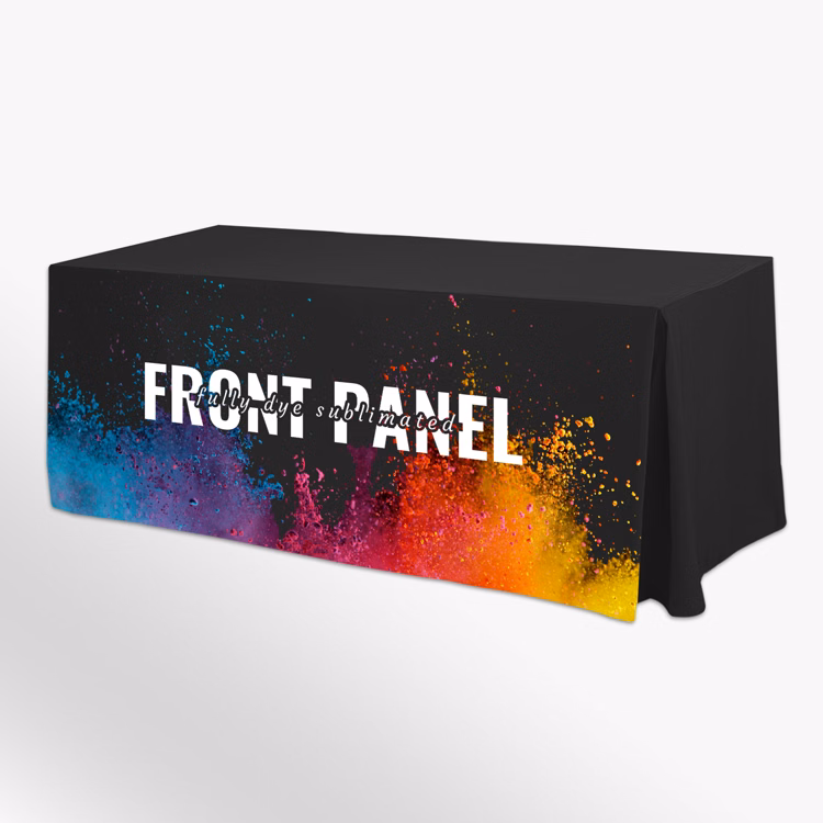 6' Fitted Table Cover - Front Panel Print