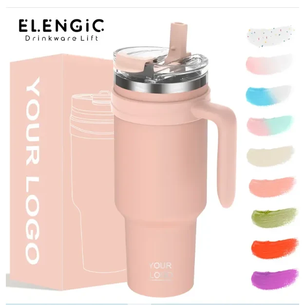 Insulated 40oz Tumbler with Handle 1