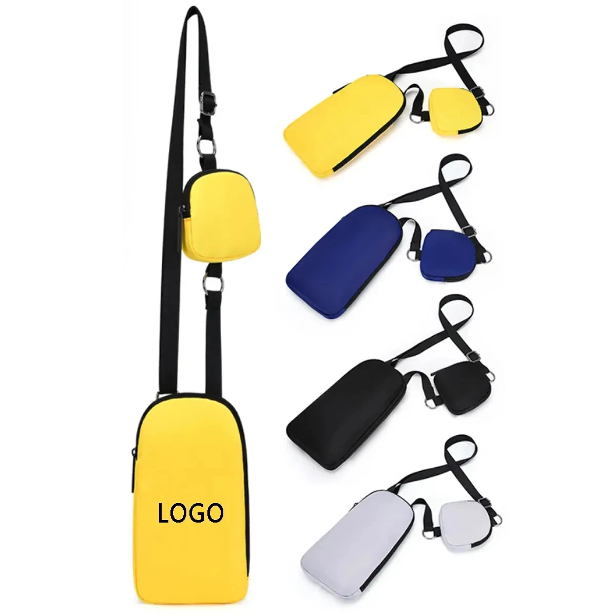Unisex Crossbody Bag with Small Pouch 1