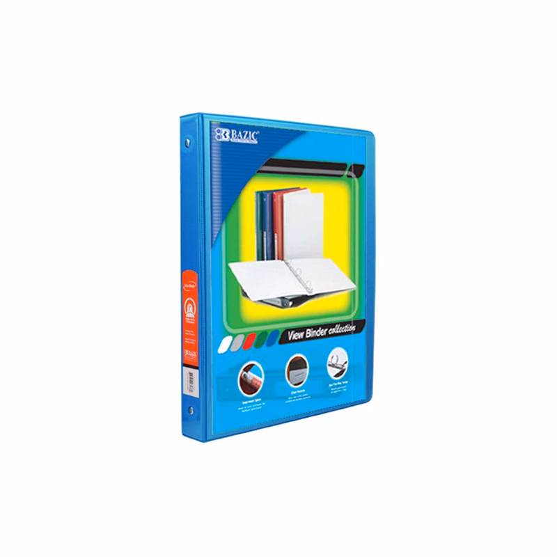 0.5" 3-Ring View Binder - Teal 2 Pockets