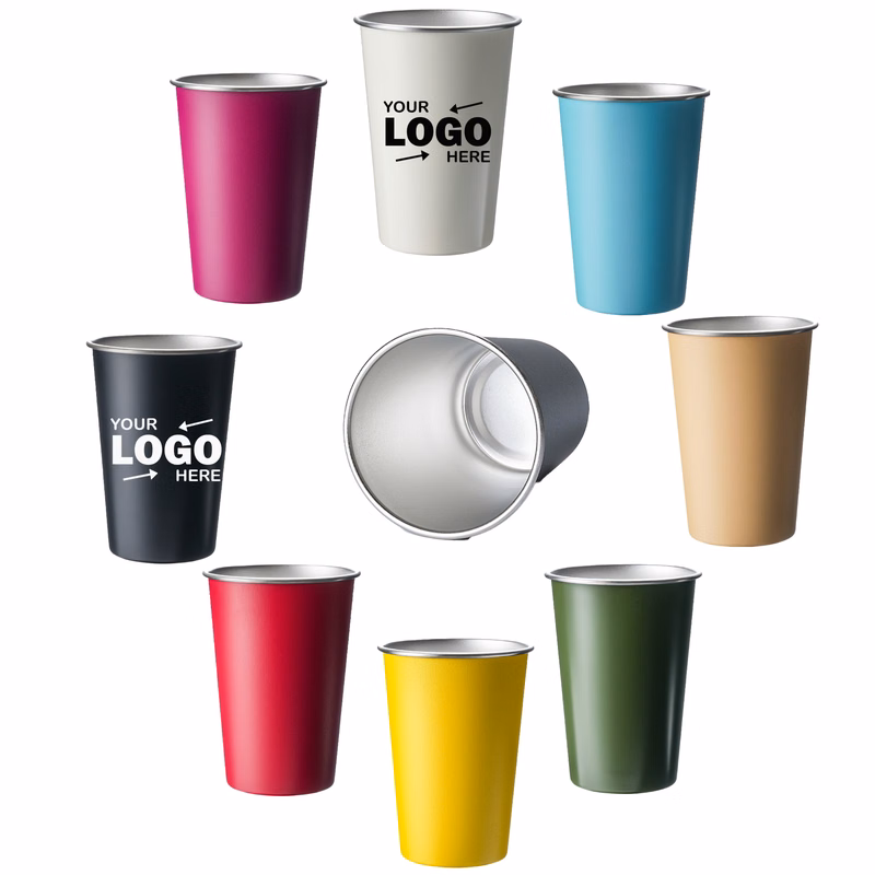 Portable Multi-Hued 304 Stainless Steel Mug with Odorless Feature