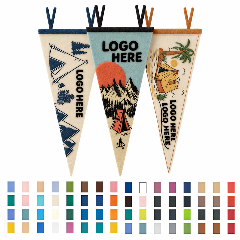 Custom Made Premium Felt Pennants