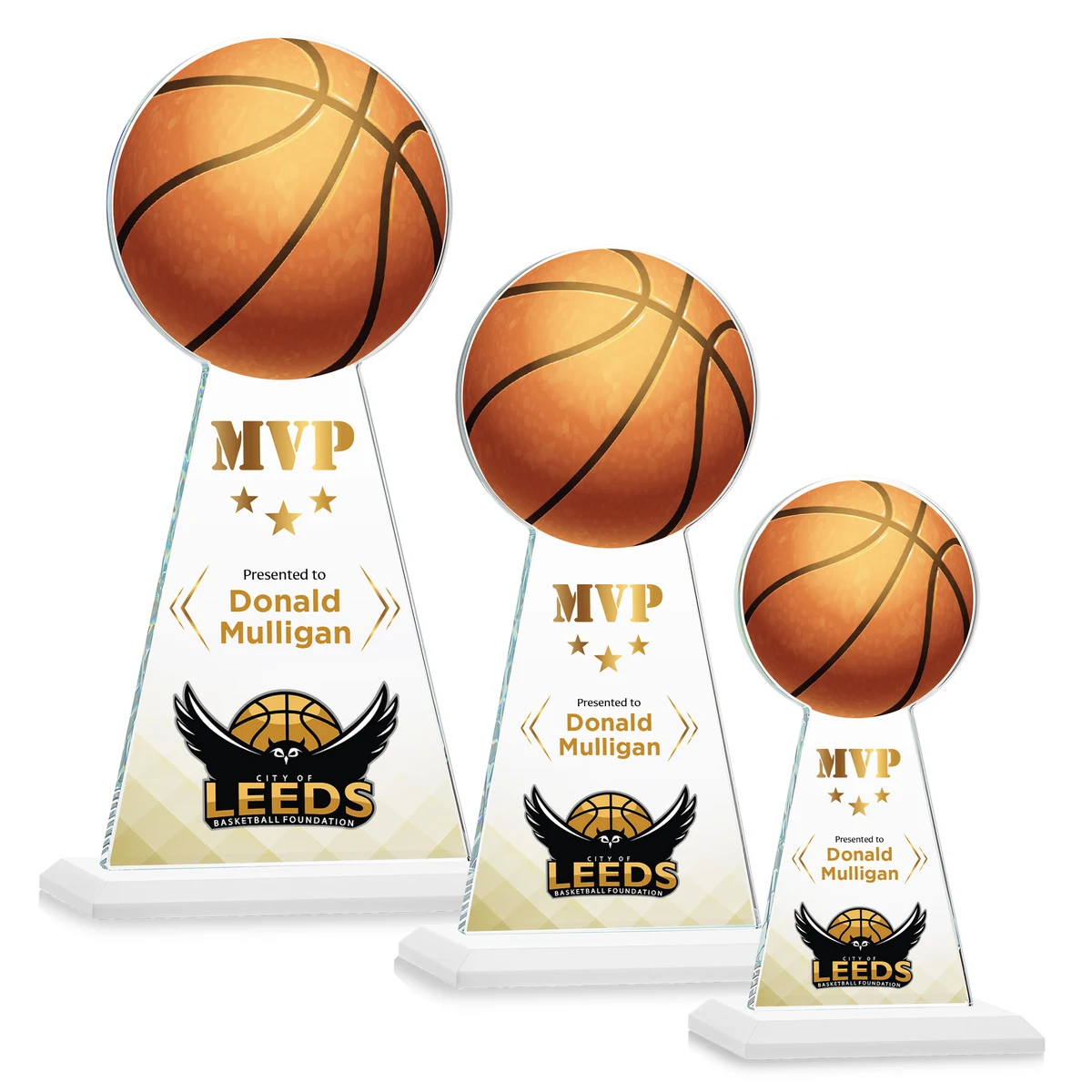 Edenwood Basketball VividPrint™ Award - White 1