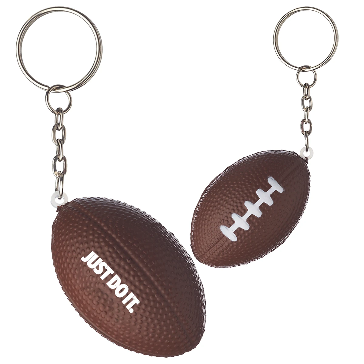 Foot Ball Shaped Stress Reliever w/ Keychains 1
