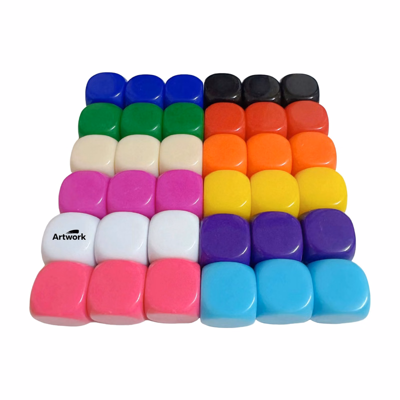 Colored Blank Dice