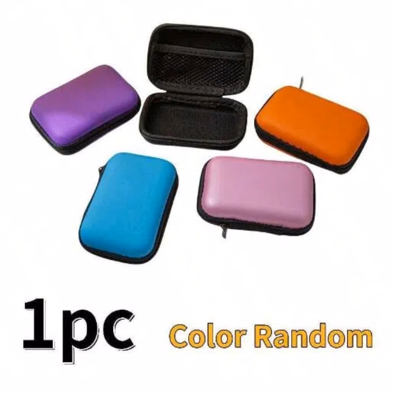 Cute Zipper Hard Headphone Case PU Adorable Earphoen with Case