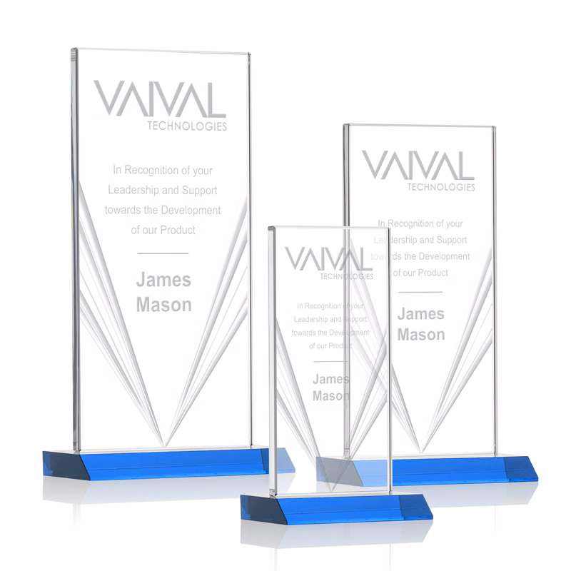 Seaford Liquid Crystal™  Award - Sky Blue