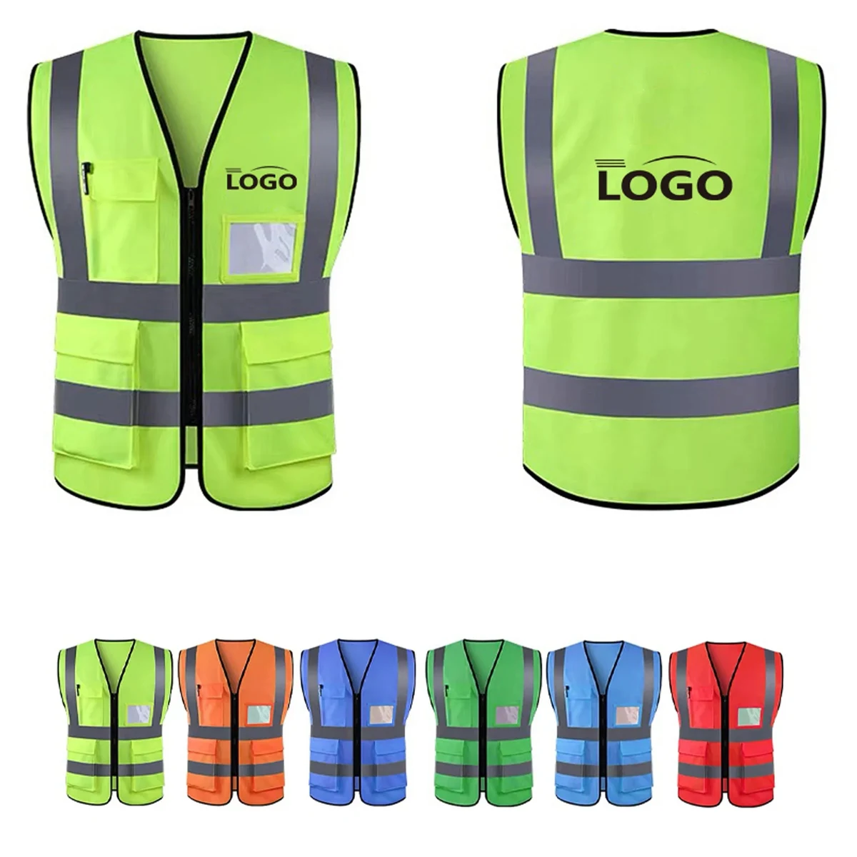 Unisex High Visibility Reflective Safety Vest MOQ 50PCS 1