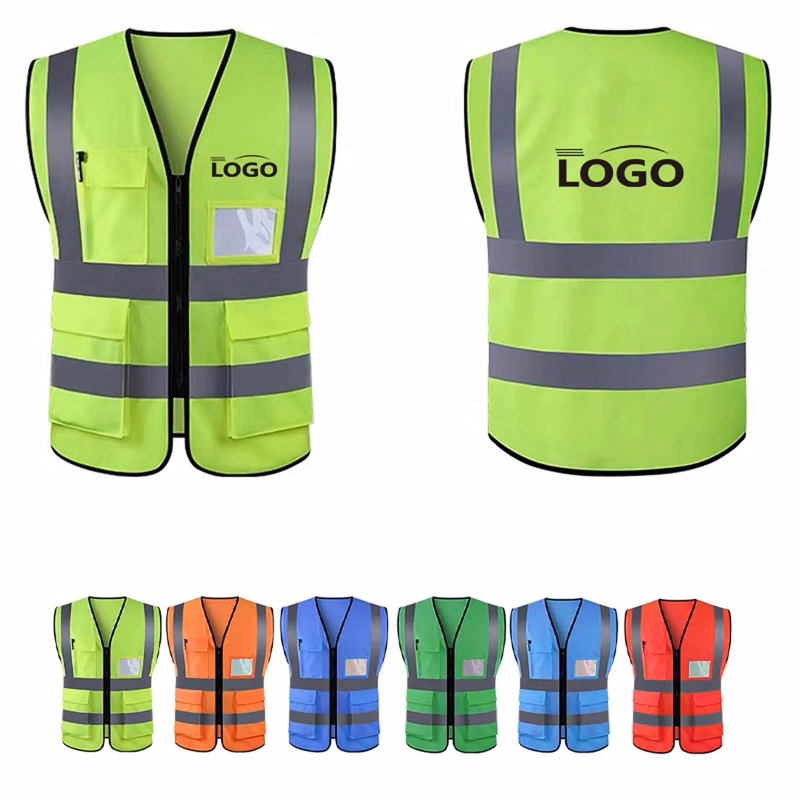 Unisex High Visibility Reflective Safety Vest MOQ 50PCS
