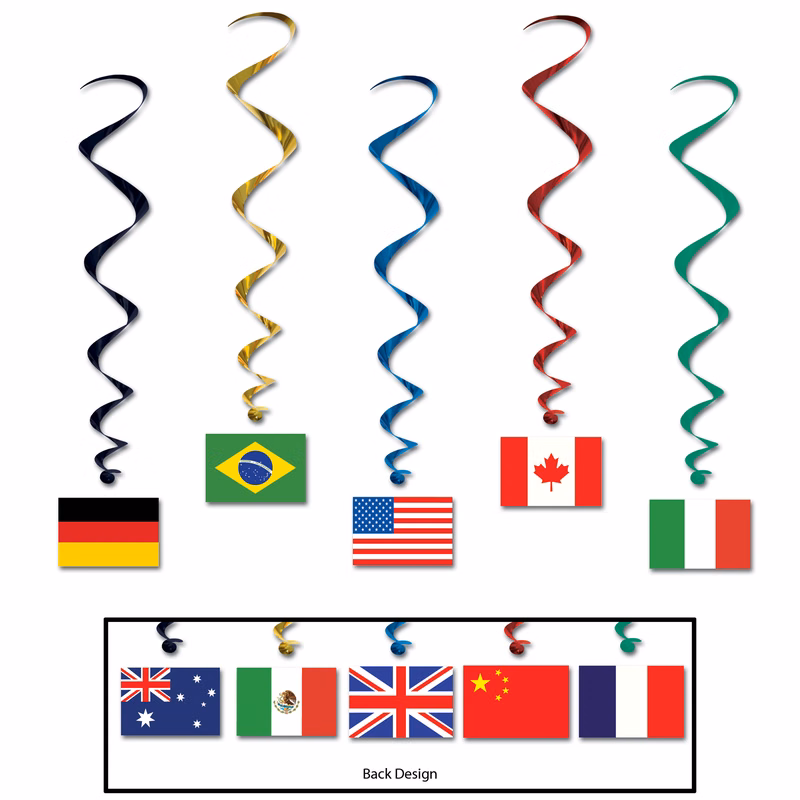 International Flag Whirls