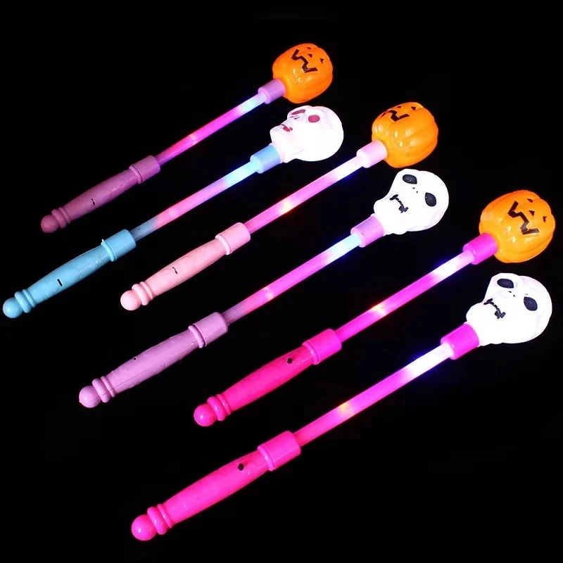 Halloween Pumpkin Skull Heads Flashing Wands 1