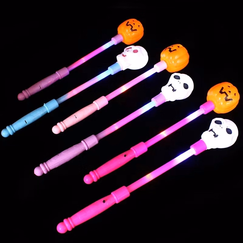 Halloween Pumpkin Skull Heads Flashing Wands