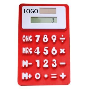8 Digit Silicone Solar Powered Calculator 1