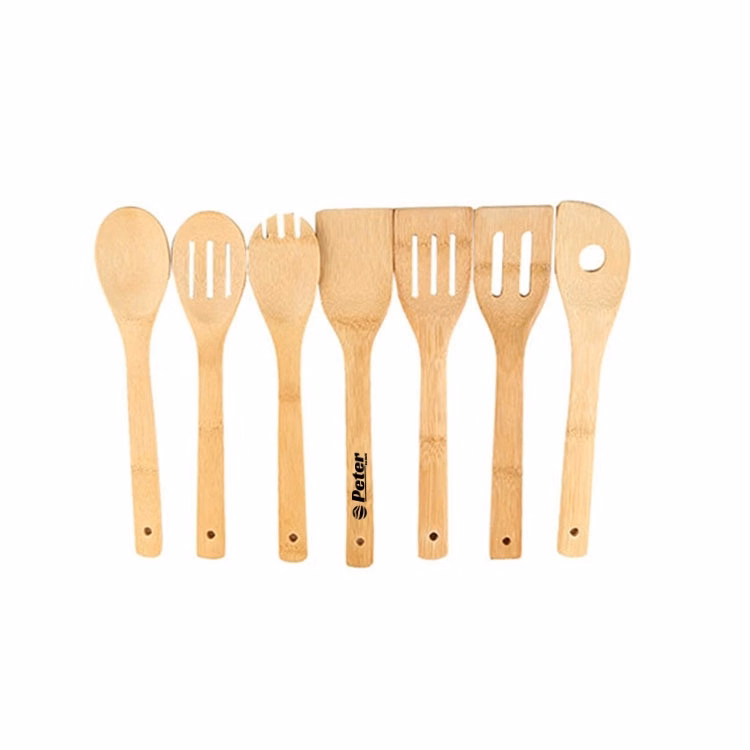 Bamboo Spoon Set Of 7 Kitchen Utensils