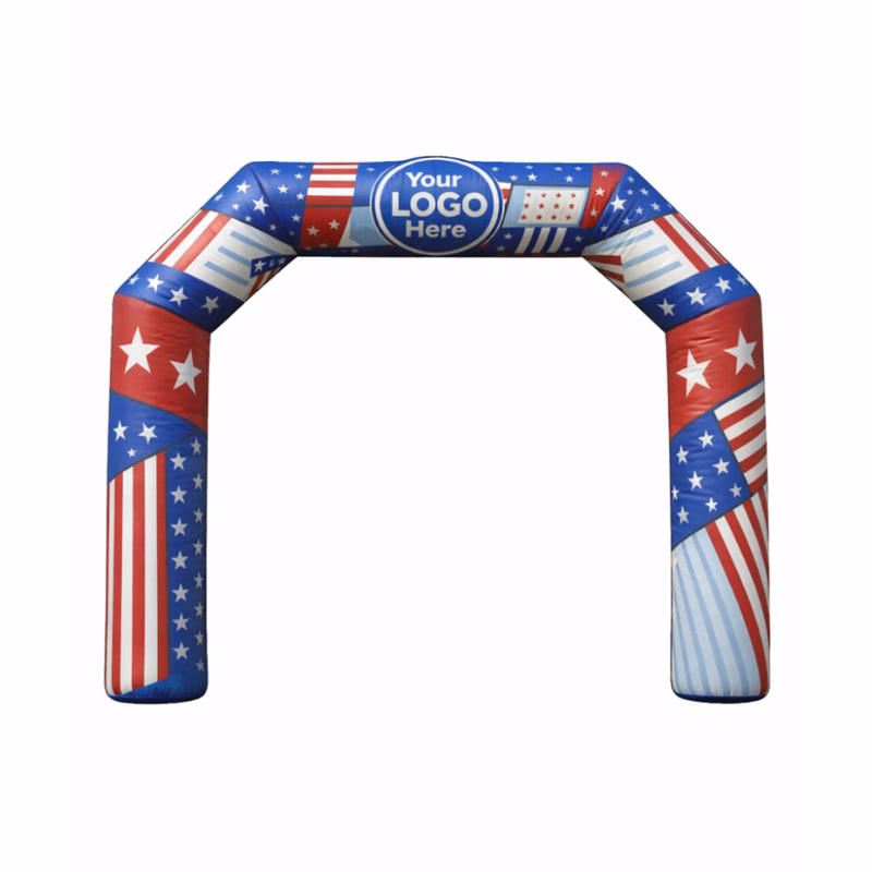 30' Cold Air Arch Hexagonal Digital Logo