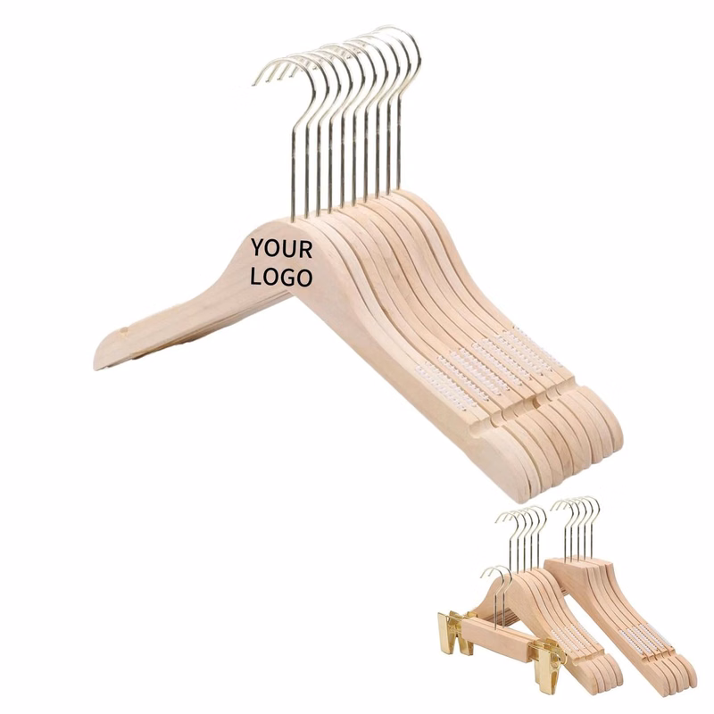 Wooden Natural Finish Garment Hanger