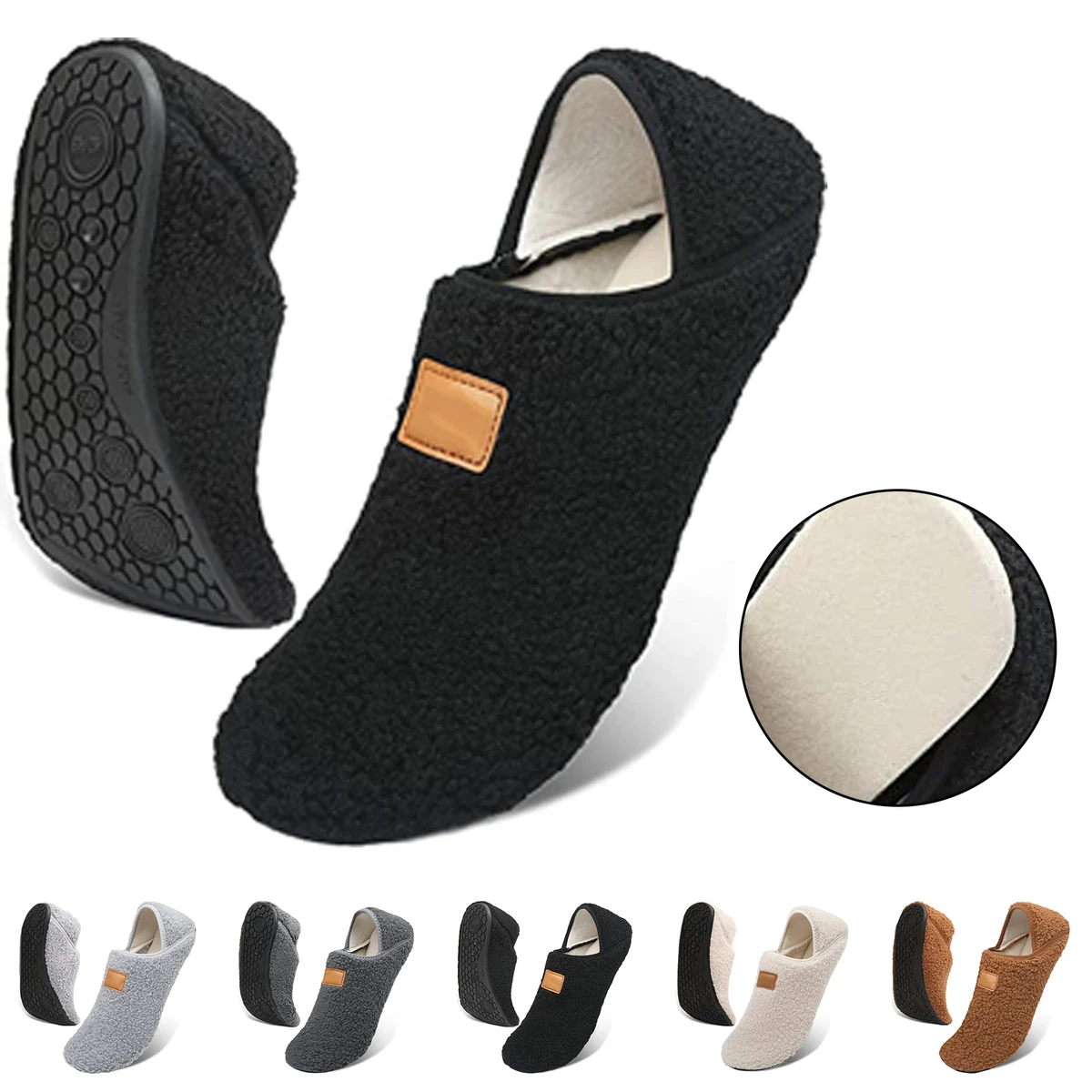Unisex Adults Rubber Sole Slippers 1