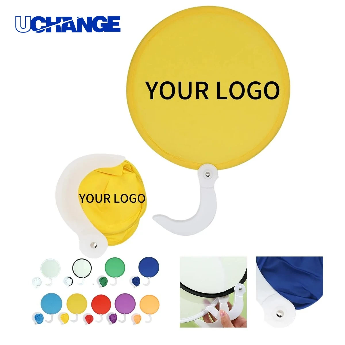 Folding Disc Fan 7.9 Inch with Pouch 1