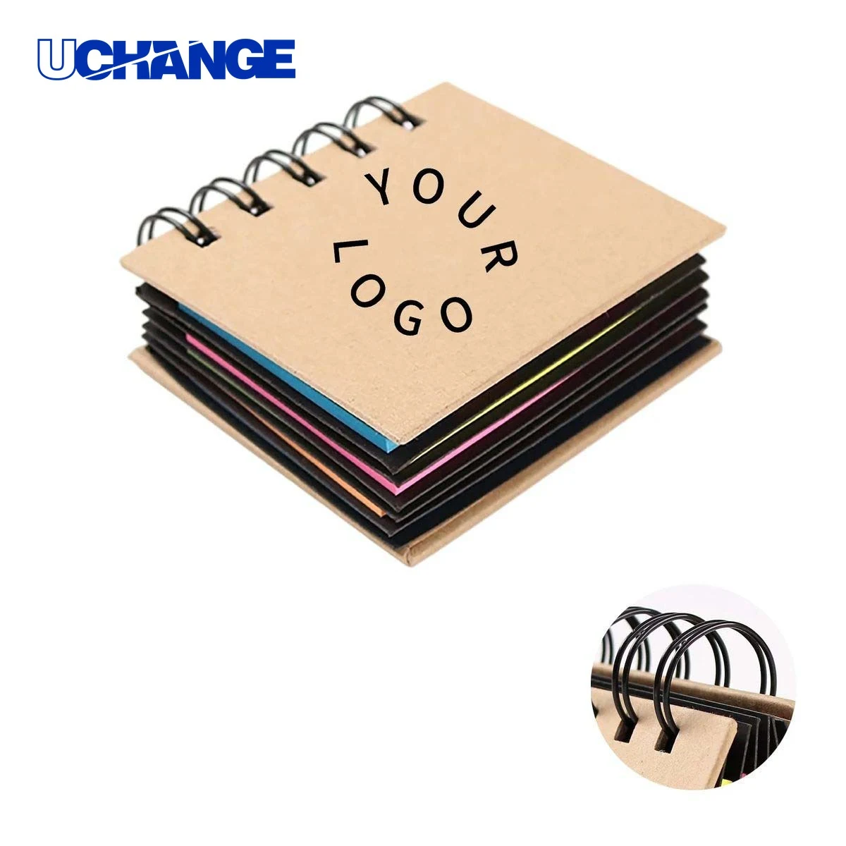 Eco Kraft Paper Notebook Organizer with Sticky Tabs 1