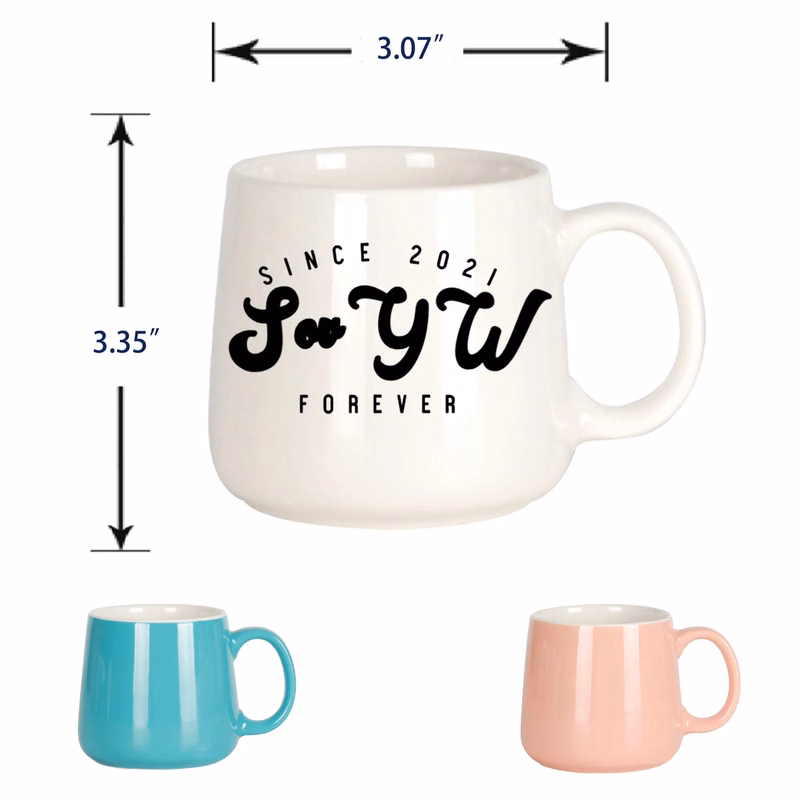 Creative Ceramic Big Mouth Mug MOQ 100