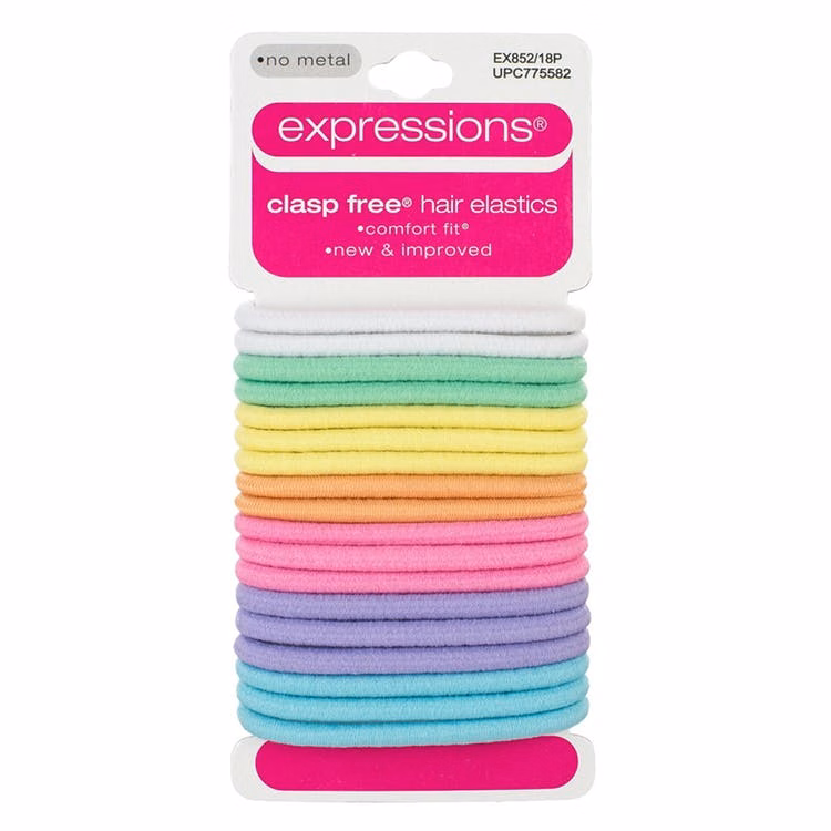 Hair Ties - Rainbow Pastels 18 Pack