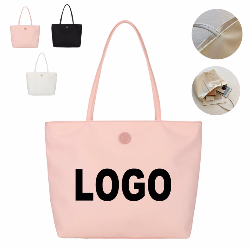 Versatile Nylon Oxford Shoulder Tote Bag