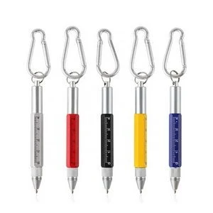 Multi Function 6-In-1 Tool Stylus Twist Pen With Key Chain 1
