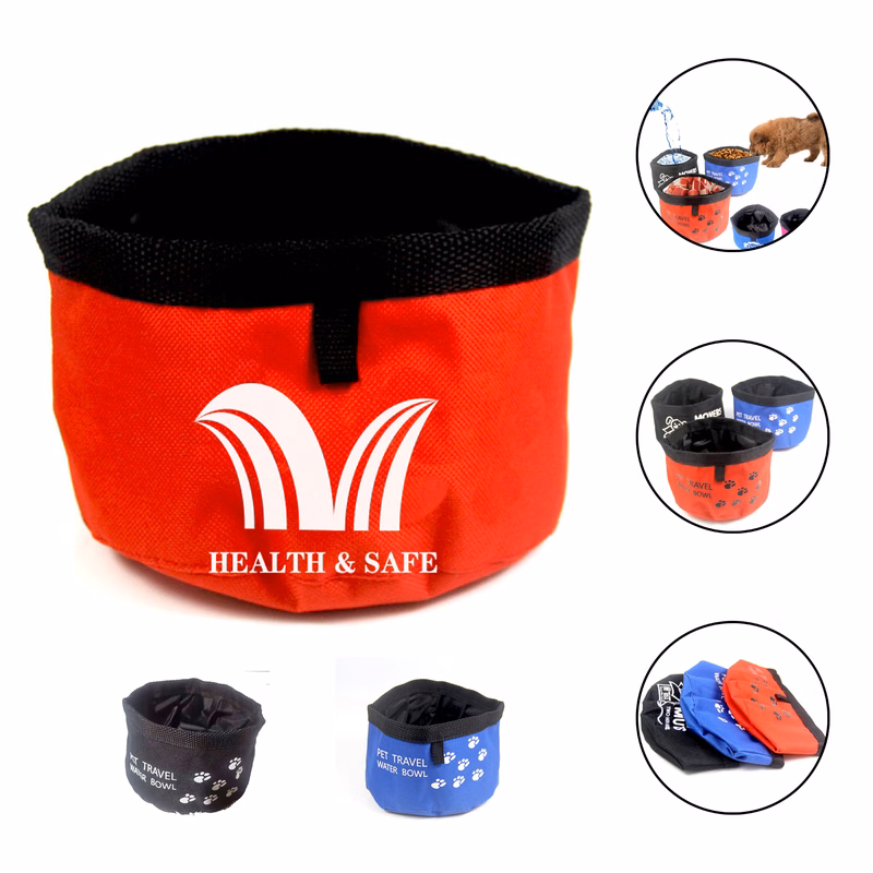 Doggy Bowl Collapsible Dog Canvas Bag Dispenser