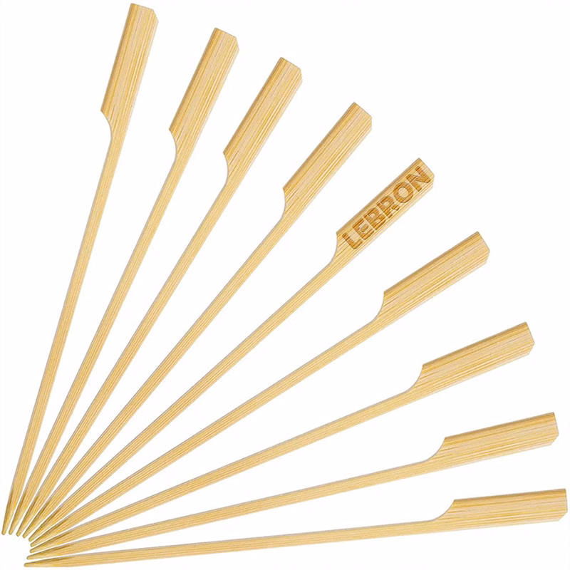 100PCS Food Grade Heat-Resistant Bamboo Skewers