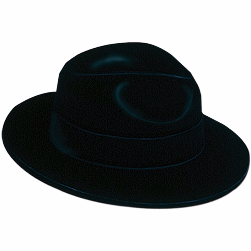 Velour Fedoras - Black One Size