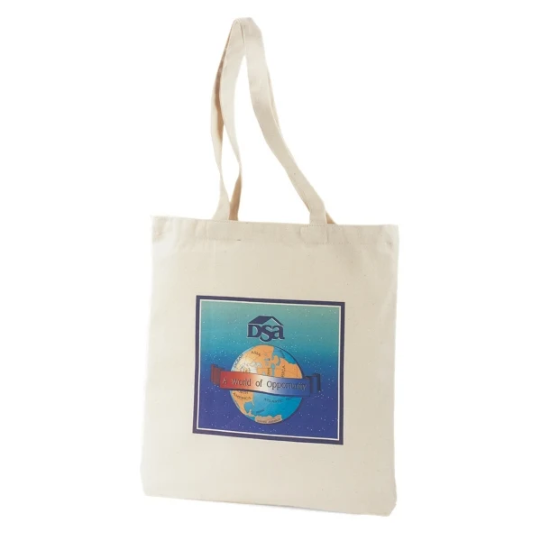 Economy Canvas Tote, custom tote bag with logo imprint 1