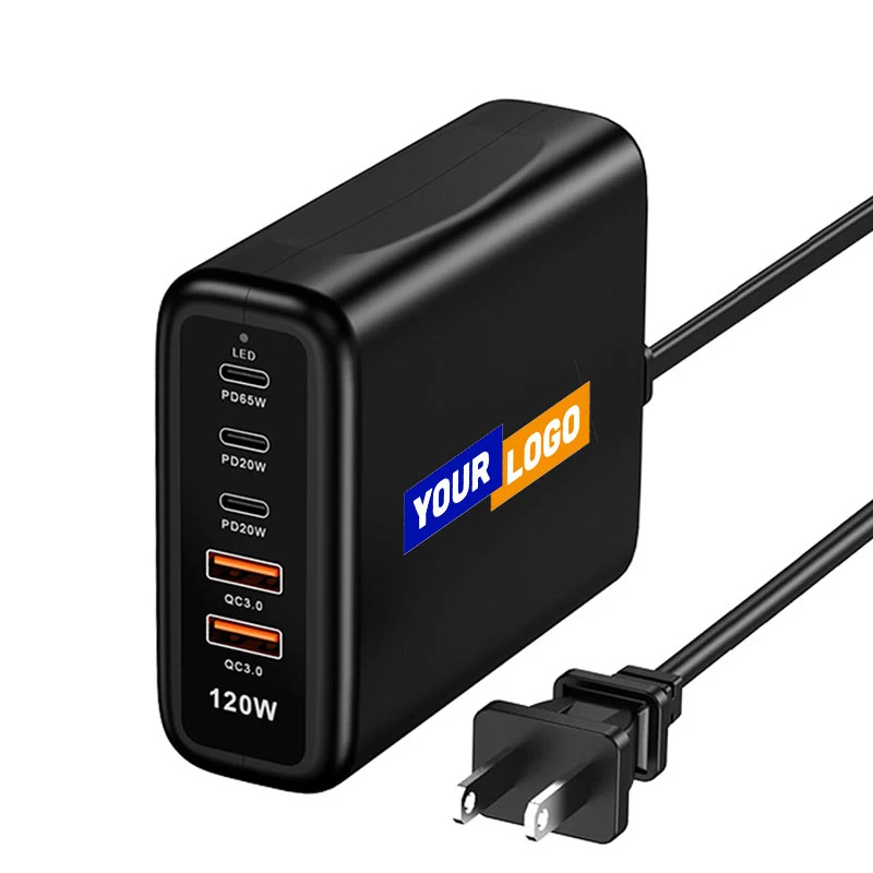 120W Multiport Fast Charger 5-Port Charging Station 1