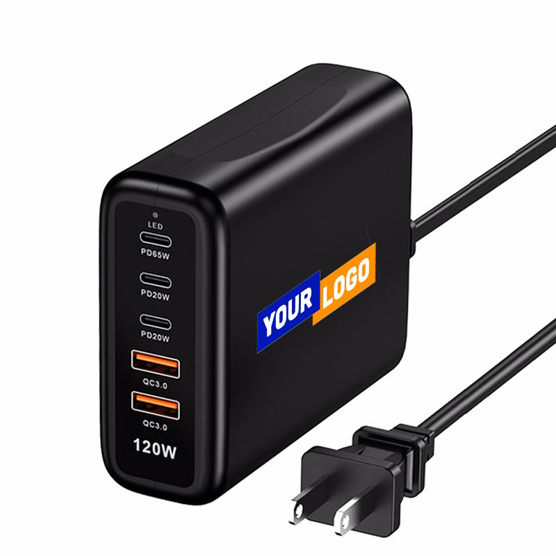 120W Multiport Fast Charger 5-Port Charging Station
