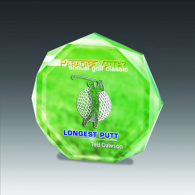 5" AcryliPrint HD Octagon Bevel Award