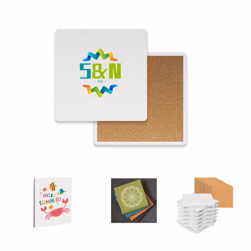 Full-color Square Ceramic Cup Coasters