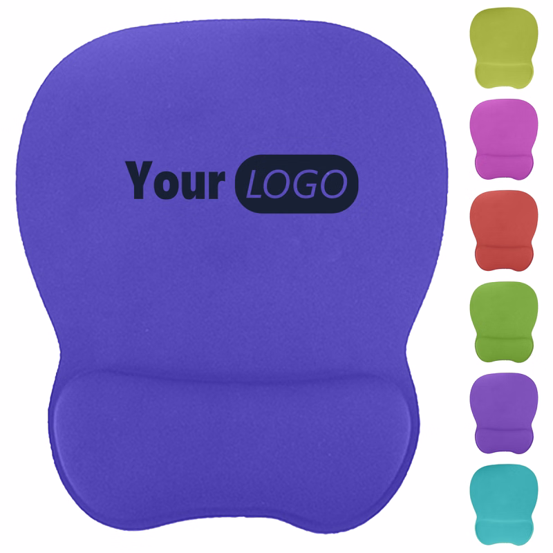 Natural Rubber Ergonomic Memory Foam Mouse Pad With Wrist Support