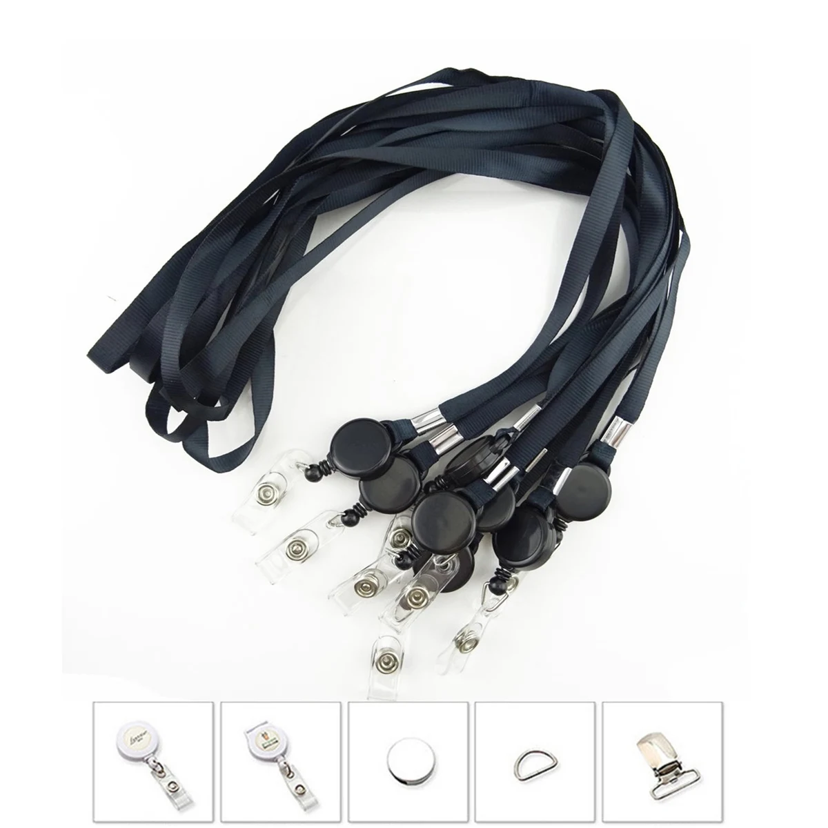 3/4" Lanyard W/ Retractable Badge Reel 1