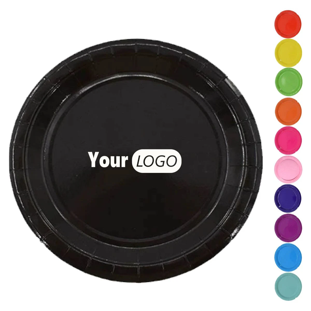 Colorful 9 Inch Disposable Paper Plates for Birthday Parties 1