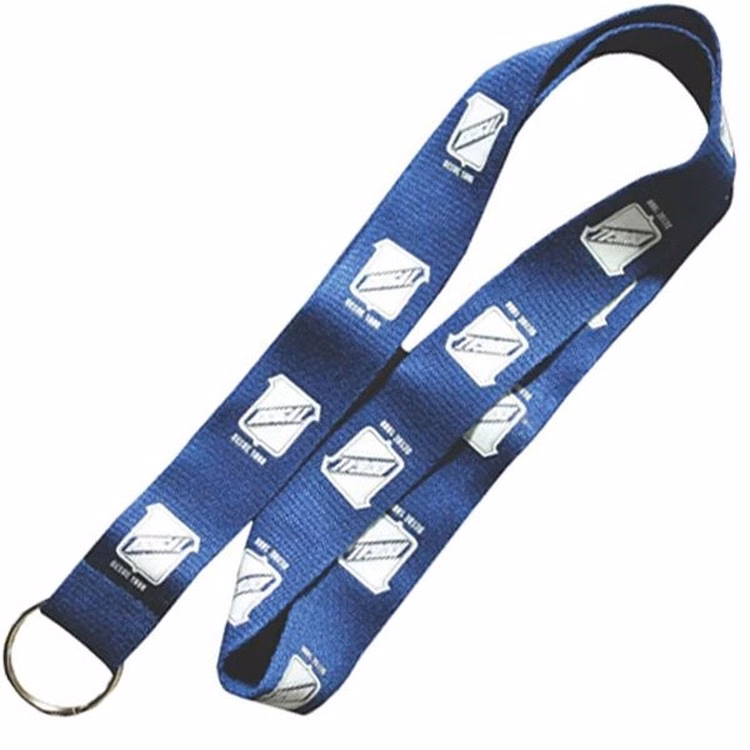 Bamboo Screen Printed Lanyard 36"x1" with Split Ring