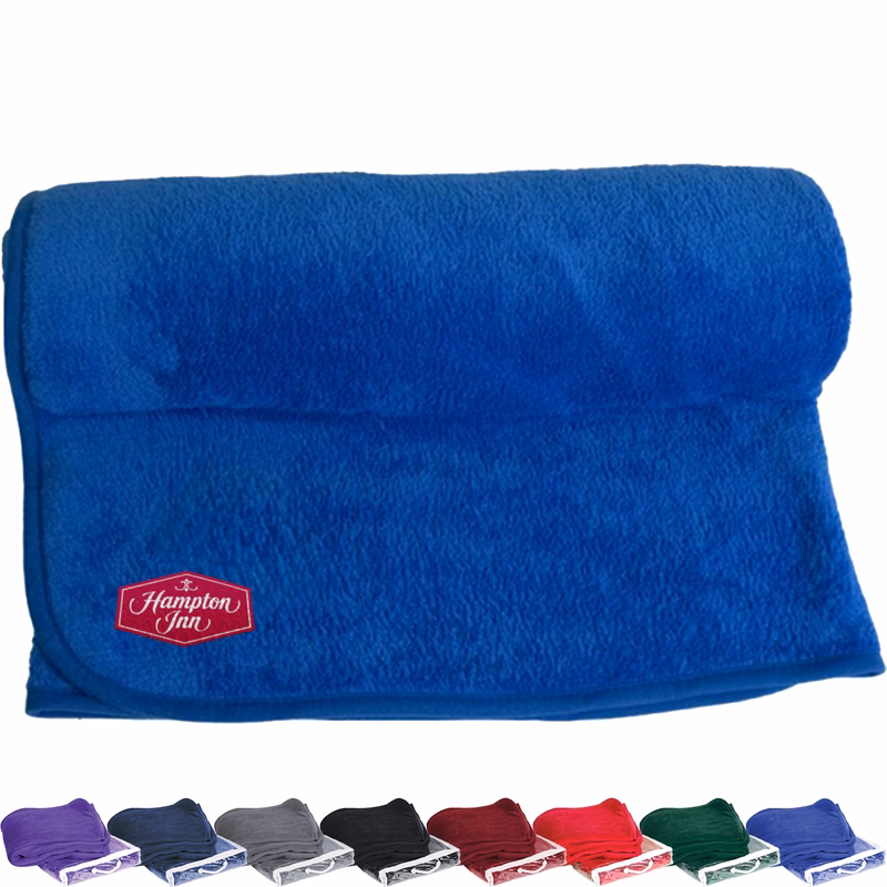 Custom Embroidered 280G Micro Plush Blankets, 50" X 60"