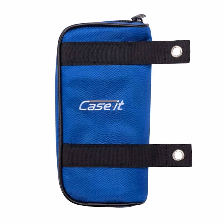 Case-It Pouch Zippered Pencil Case - Clear Blue