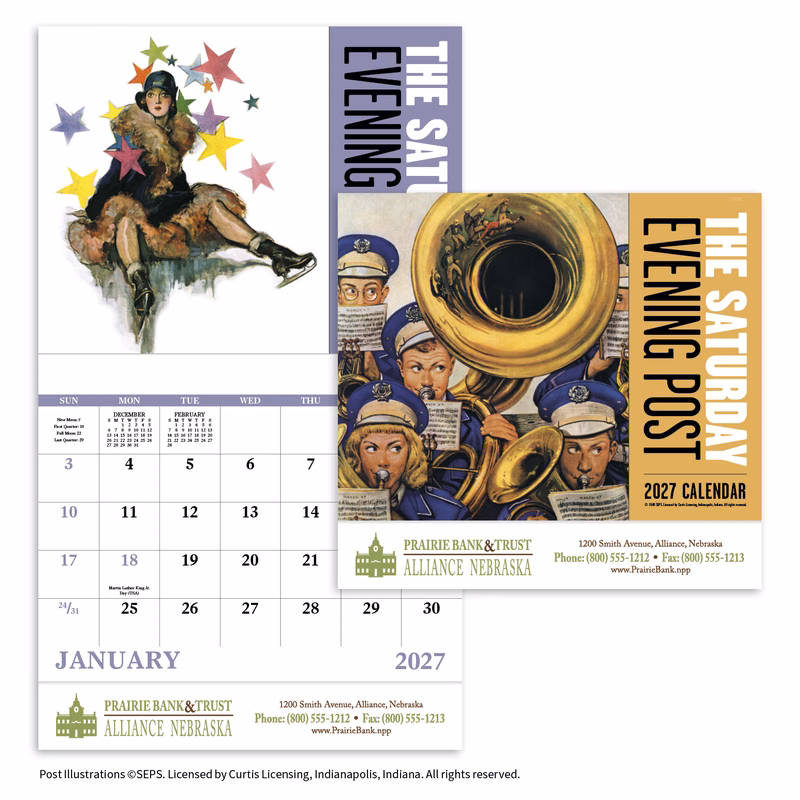 Good Value™ The Saturday Evening Post - Stapled Calendar