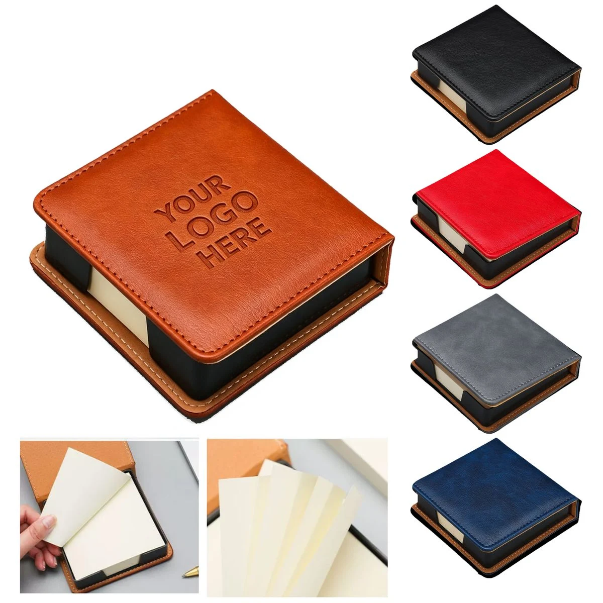 PU Cover Sticky Note Case With One Hundred &Forty Sheets 1